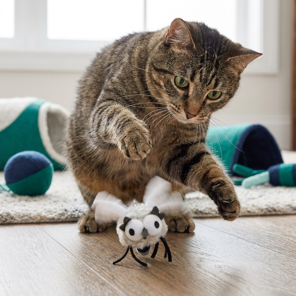 Motion-Activated Flying Insect Cat Toy