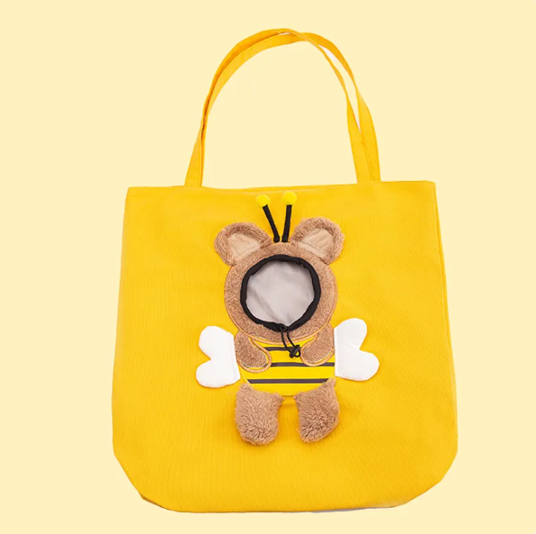 Cat Carrier Bag in Animal Costume Design - Comfortable Pet Bag with Fun Patterns