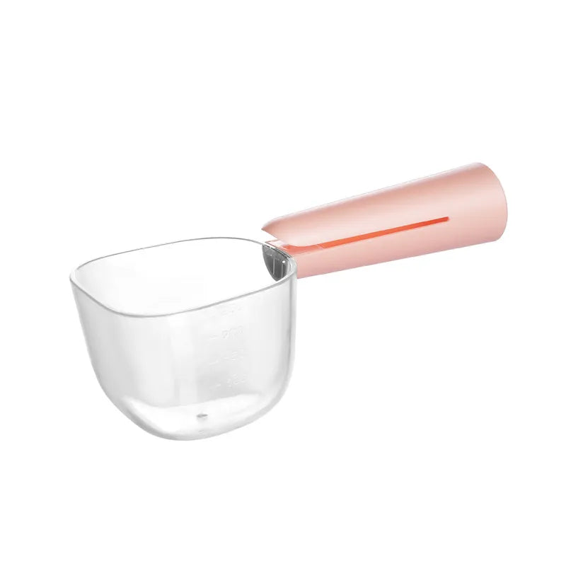 Measuring Scoop for Dry Food and Rice with Ergonomic Handle and Measurement Scale