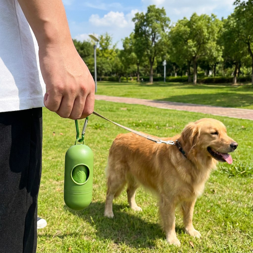 Portable Pet Waste Scoop with Extendable Handle for Easy Dog Walking Cleanup