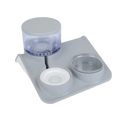 Pet Water and Food Bowl – 2-in-1 System with Practical Base