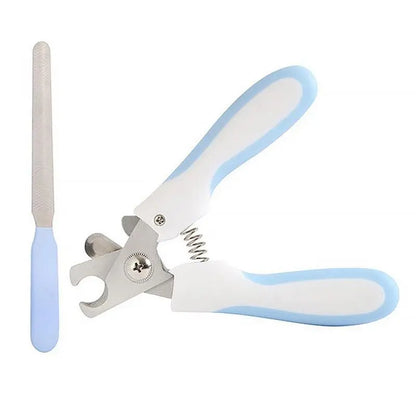 Pet Nail Scissors with Safety Lock and File