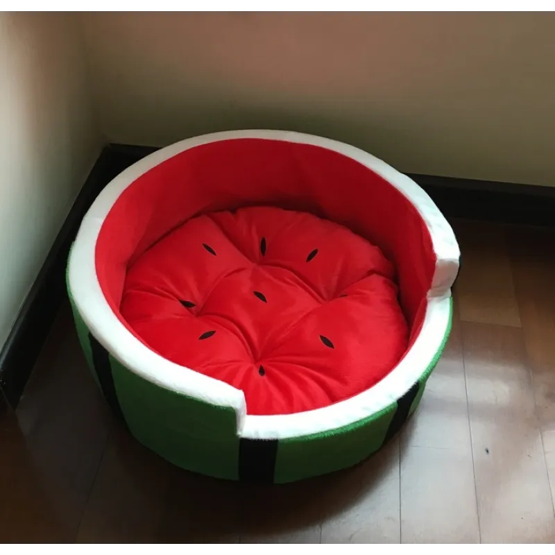 Watermelon Design Dog Bed for Comfort and Relaxation