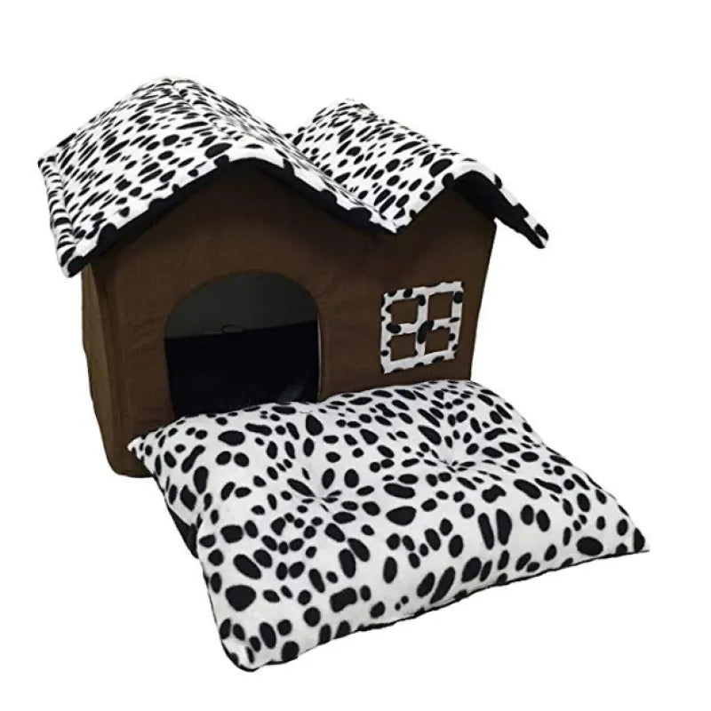 Cat House with Window Design for a Comfortable Retreat