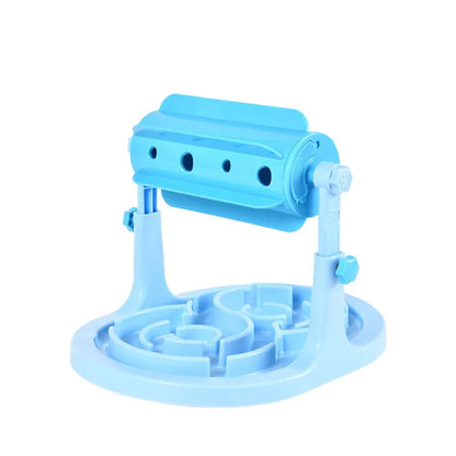 Interactive Dog Food Dispenser with Rotating Function and Non-Slip Bowl