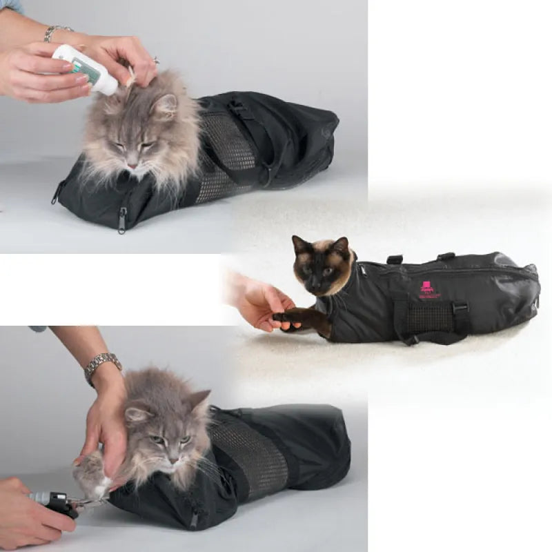Cat Grooming Bag for Claw Cutting and Care - Comfortable and Safe
