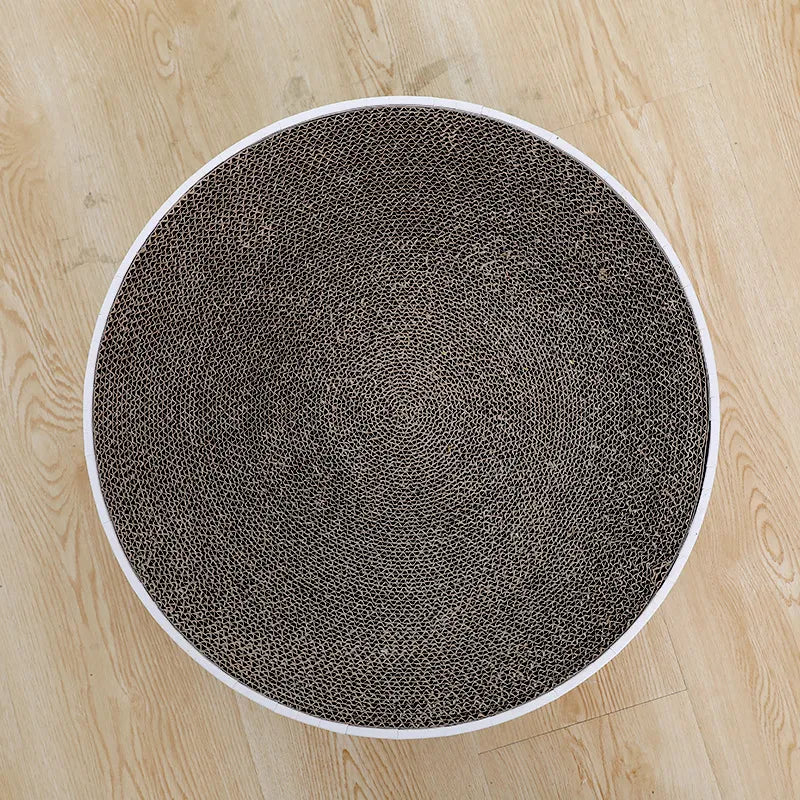 Round Cat Scratching Mat with Cute Design - Cat Scratching Board for More Fun and Relaxation