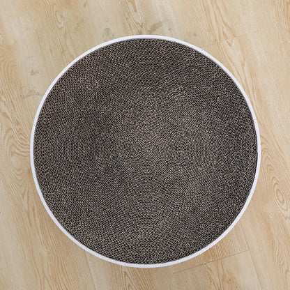 Round Cat Scratching Mat with Cute Design - Cat Scratching Board for More Fun and Relaxation