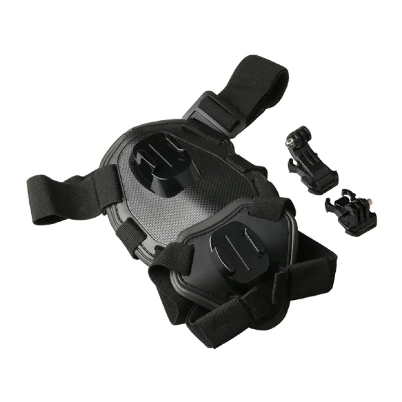 Action Camera Harness for Dogs with Chest and Back Mount Support