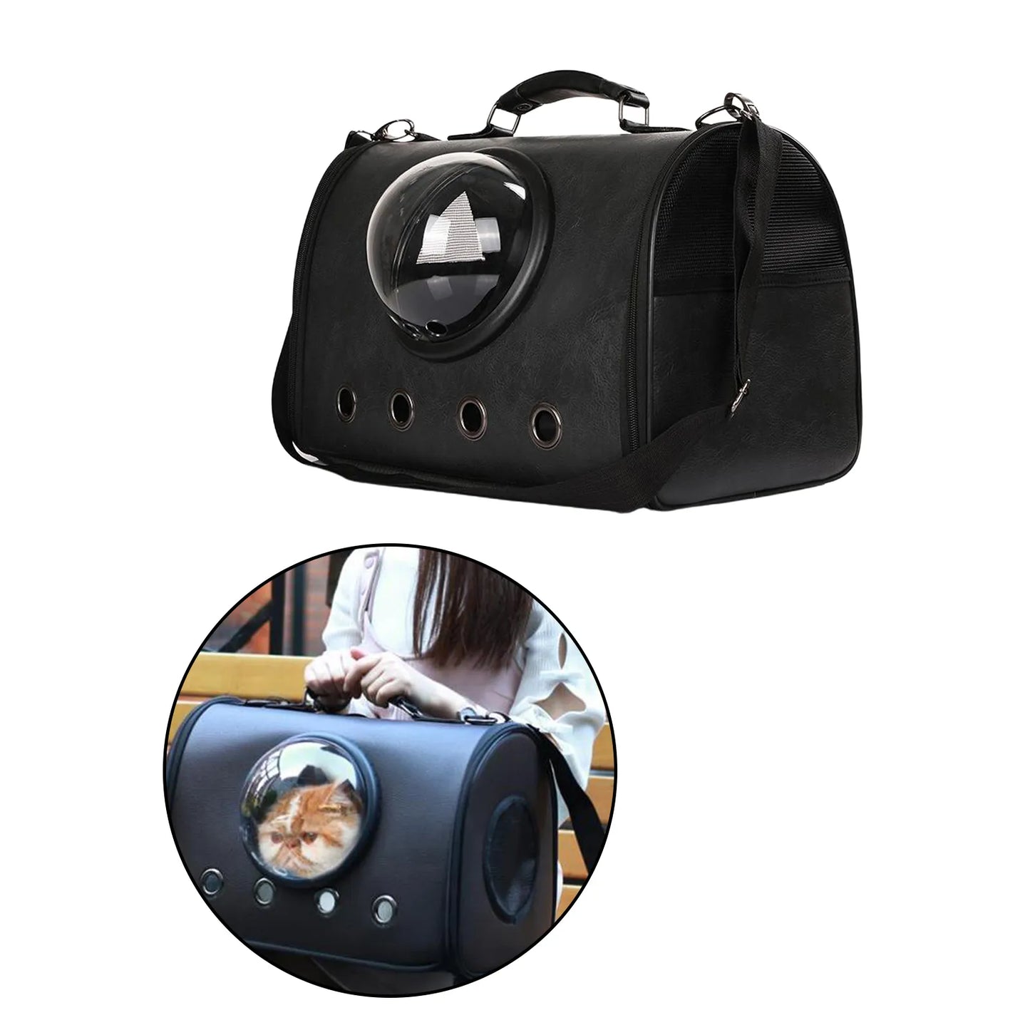 Pet Carrier for Cats and Small Dogs - With Window and Ventilation
