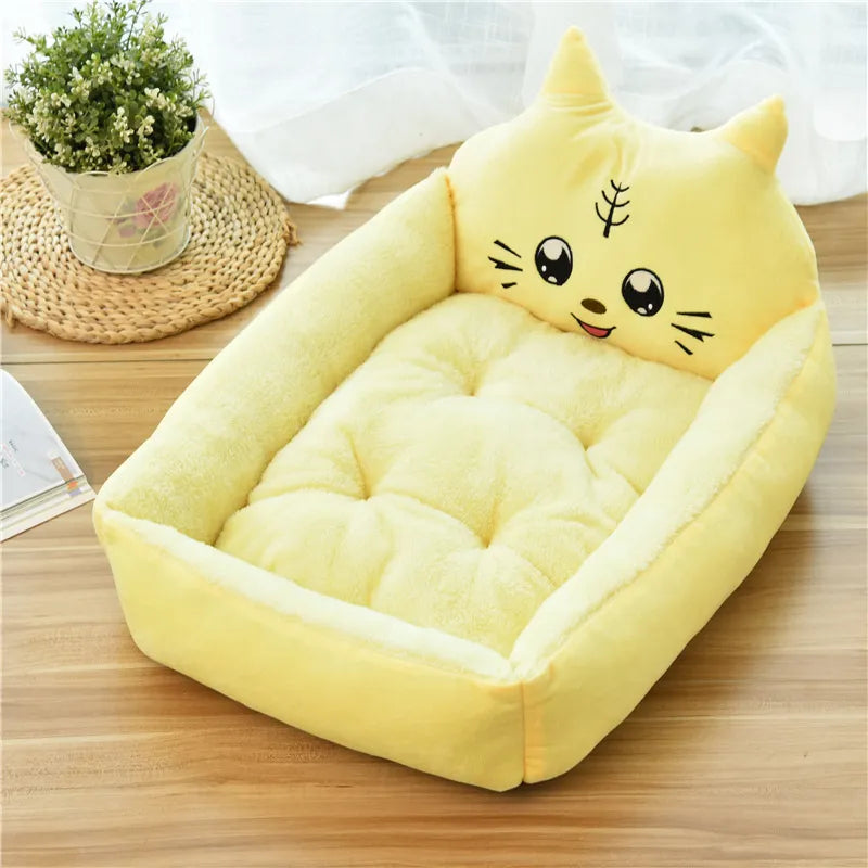 Animal Head Design Cat Bed for Cosy Sleep