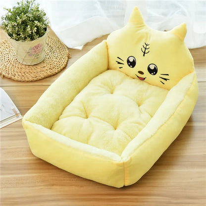 Animal Head Design Cat Bed for Cosy Sleep