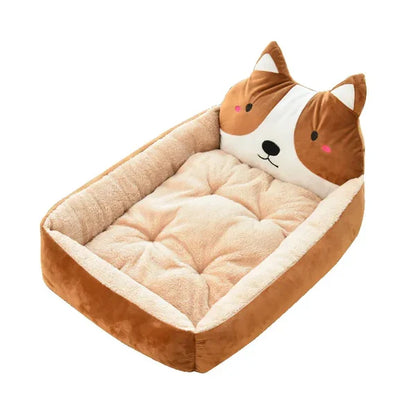 Animal Head Design Cat Bed for Cosy Sleep