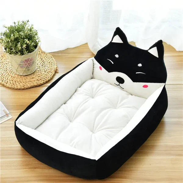 Animal Head Design Cat Bed for Cosy Sleep