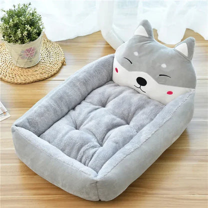 Animal Head Design Cat Bed for Cosy Sleep
