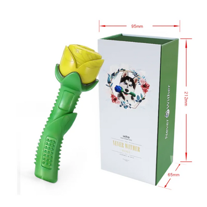 Rose-Shaped Dog Toy – Chew Stick for Dental Hygiene and Fun Made from Durable Rubber