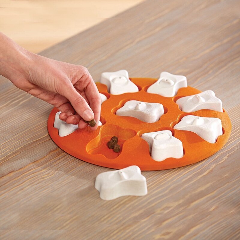 Dog Intelligence Toys - Interactive Puzzle Game for Dogs with Treat Hiding Compartments
