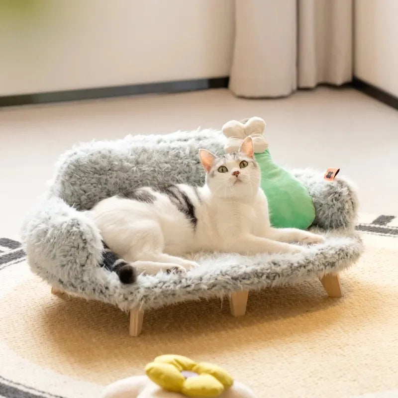 Plush Cozy Sofa for Dogs and Cats