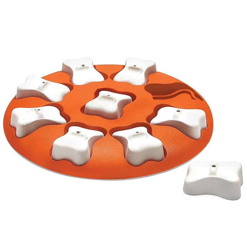 Dog Intelligence Toys - Interactive Puzzle Game for Dogs with Treat Hiding Compartments