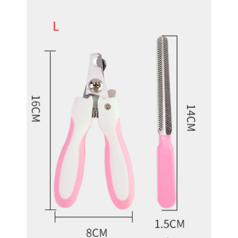 Pet Nail Scissors with Safety Lock and File