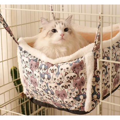Cat Resting Bed with Cat Pattern – Soft and Comfortable Cat Bed