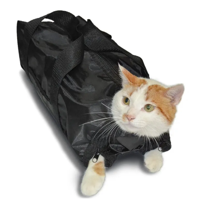 Cat Grooming Bag for Claw Cutting and Care - Comfortable and Safe