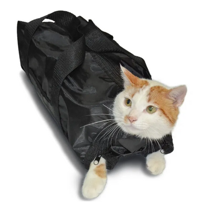 Cat Grooming Bag for Claw Cutting and Care - Comfortable and Safe