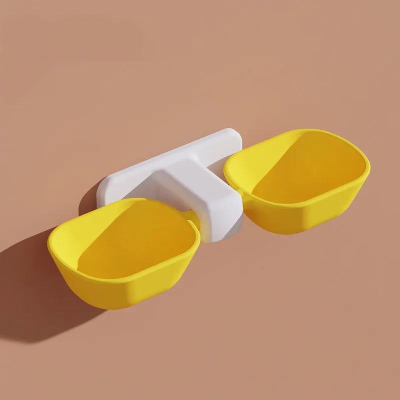 Wall-Mounted Stand for Food and Water Bowls