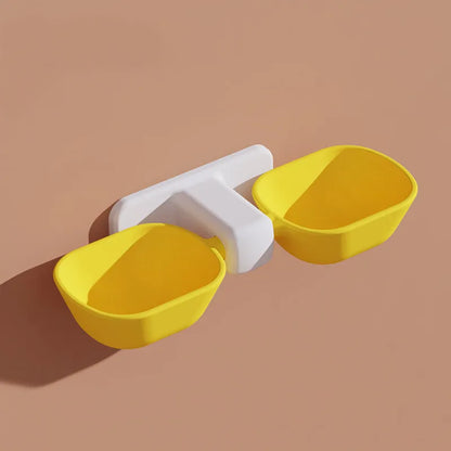 Wall-Mounted Stand for Food and Water Bowls