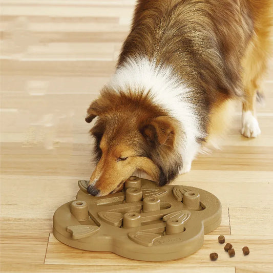 Interactive Dog Toy – Intelligence Game with Sliding Compartments for Treats & Mental Stimulation