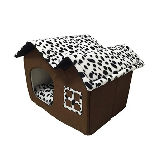 Cat House with Window Design for a Comfortable Retreat