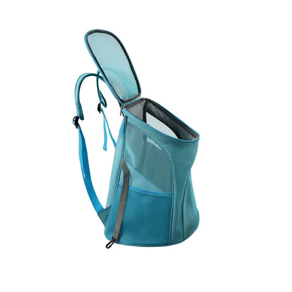 Pet Carrier Backpack with Mesh Design - Comfortable Travel Bag for Cats and Small Dogs
