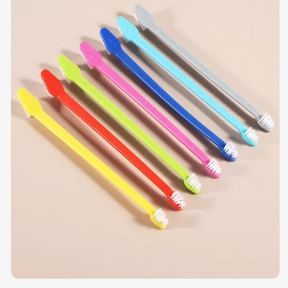 Dual-Headed Toothbrushes for Pets, Multi-Pack
