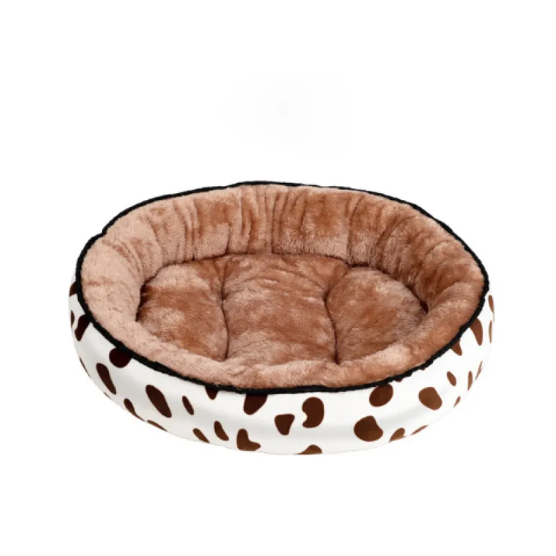 Polka Dot Dog Bed for Comfortable Resting Breaks