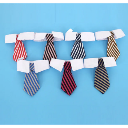 Elegant Pet Collar with Bow Tie for Dogs and Cats