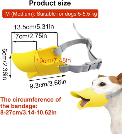 QuakyPup Silicone Dog Muscle Adjustable for Small-Medium Dogs