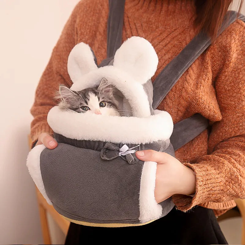 Plush Cat Carrier Strap – Comfortable and Cute Design