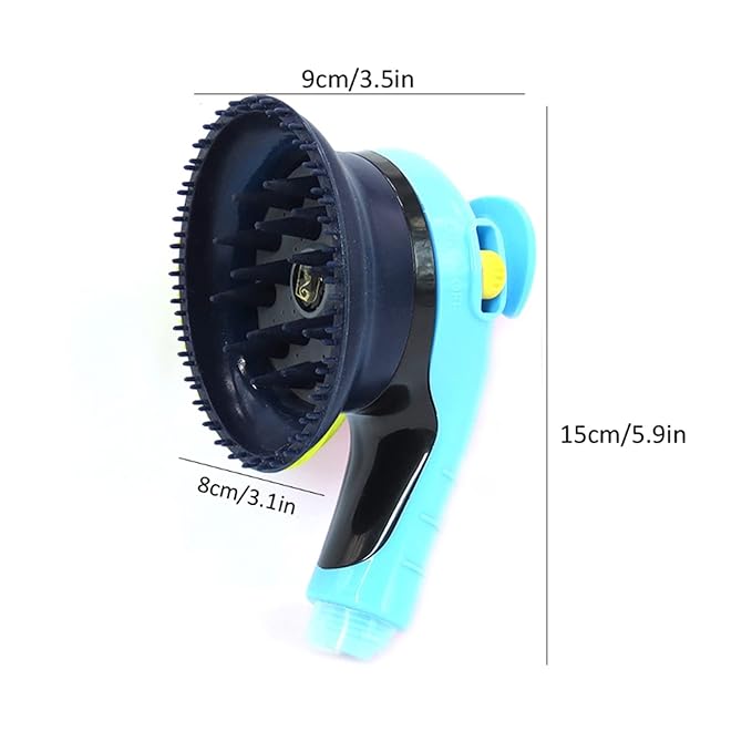 Dog Shower Brush with Massage and Coat Cleaning Function