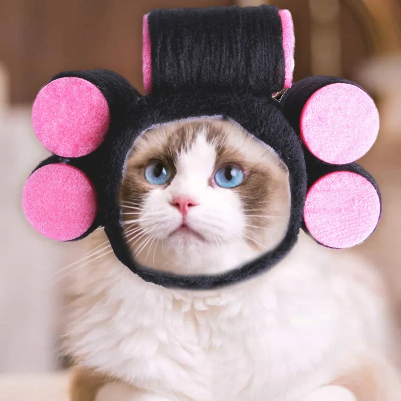 Cat Grooming Kit with Curlers - Soft Material and Easy to Wear