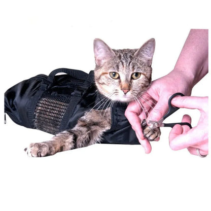 Cat Grooming Bag for Claw Cutting and Care - Comfortable and Safe