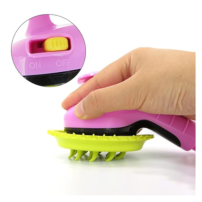 Dog Shower Brush with Massage and Coat Cleaning Function