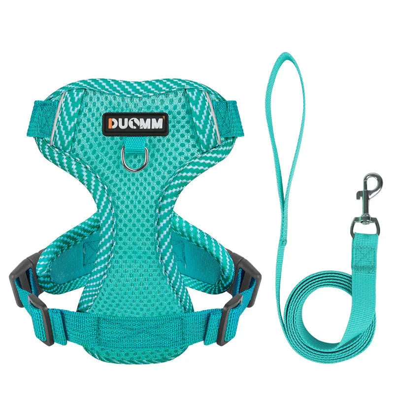Reflective Harness With Leash For Small Dogs