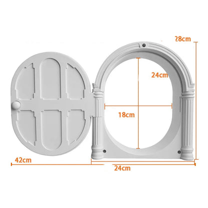 Decorative Entrance Door with Classic Design - Toy for Small Animals