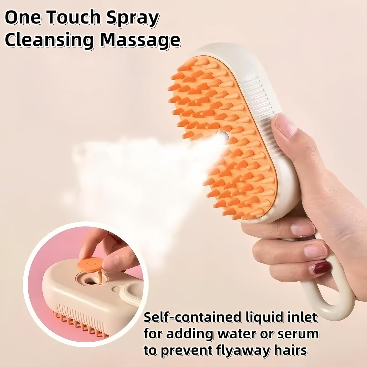 PawsyMist 4 in 1 Steam brush for both cats & dogs