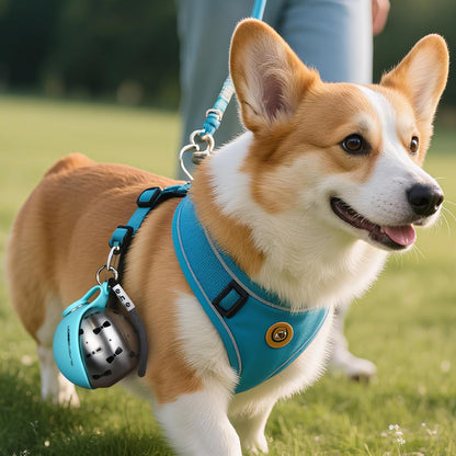 FurSip™️ 2 in 1 stainless steel portable dog bowl