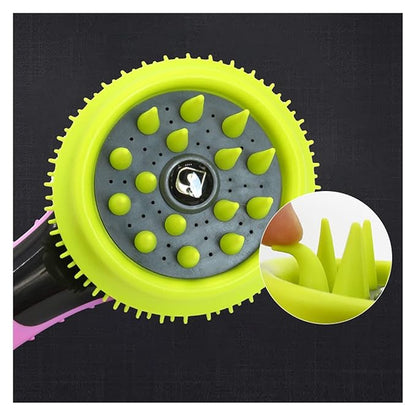 Dog Shower Brush with Massage and Coat Cleaning Function