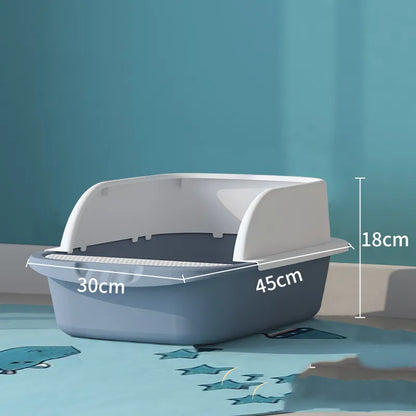 High-Sided Litter Box - Practical and Hygienic