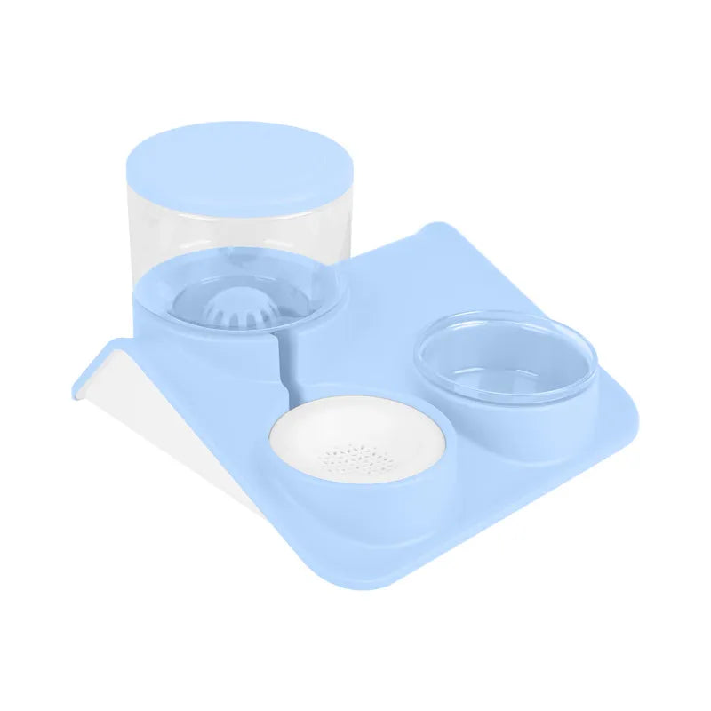Pet Water and Food Bowl – 2-in-1 System with Practical Base