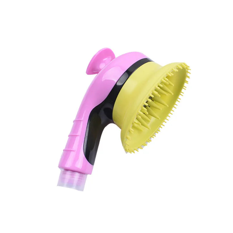 Dog Shower Brush with Massage and Coat Cleaning Function
