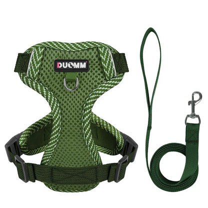 Reflective Harness With Leash For Small Dogs